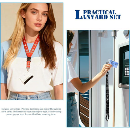 Lammcou Kofferanhänger XXL – Wasserdicht & mit Lanyard Set
