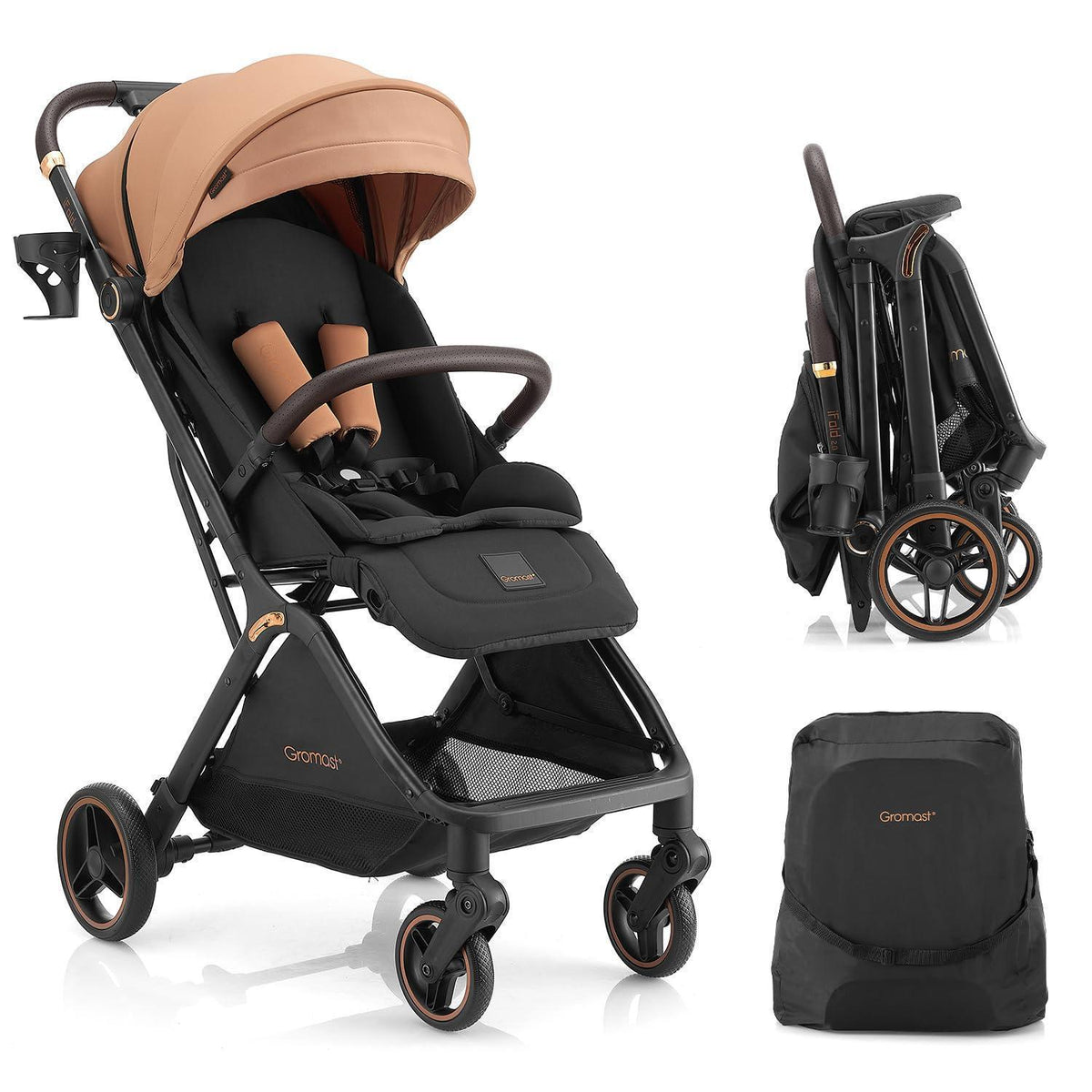 Faltbarer Baby-Kinderwagen – Reisebuggy mit Verstelllehne & UV-Schutz