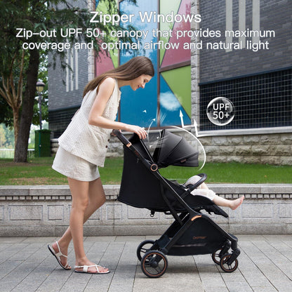 Faltbarer Baby-Kinderwagen – Reisebuggy mit Verstelllehne & UV-Schutz