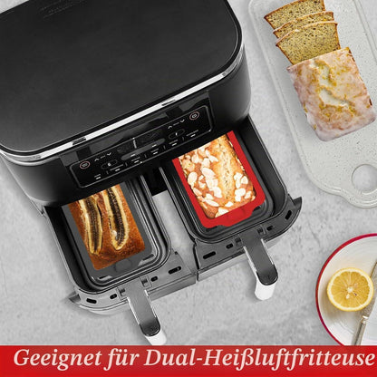 Silikon Brotbackform für Heißluftfritteuse – 2er Set