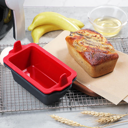 Silikon Brotbackform für Heißluftfritteuse – 2er Set