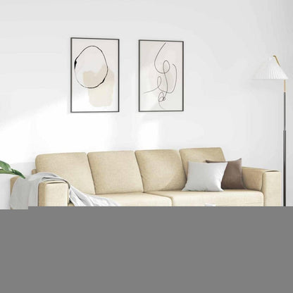 Modernes Samtsofa Creme – Wohnzimmer Sofa für kleine Räume