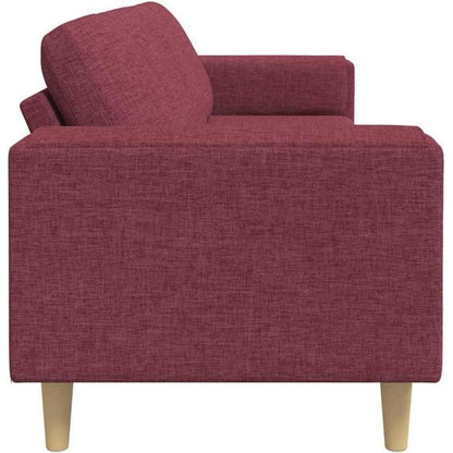 Modernes Cord Polstersofa Weinrot 250x188x76 cm