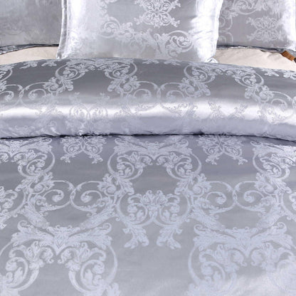 Satin Bettwäsche Set 135x200 cm - 4tlg. mit Stickerei