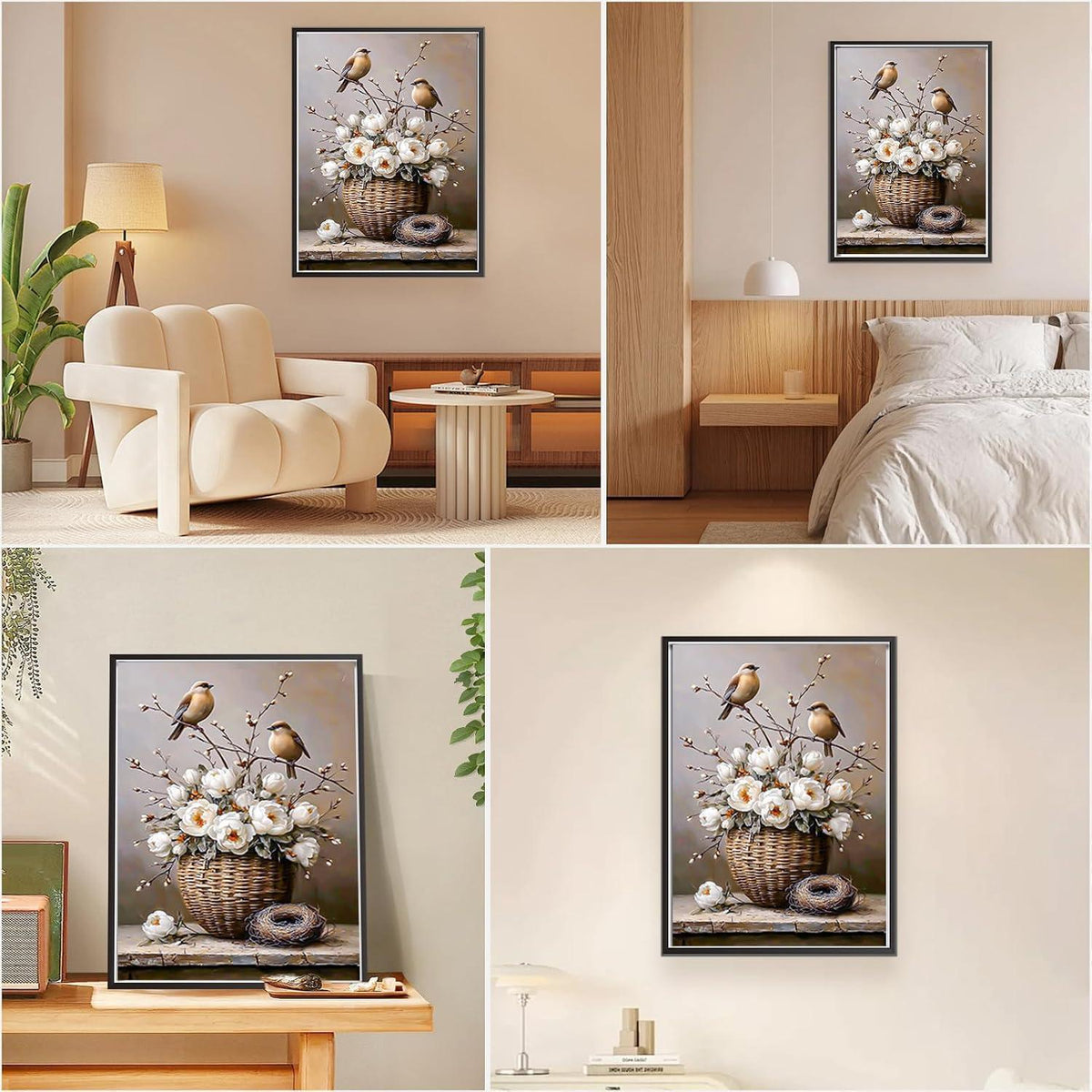 Malen nach Zahlen Erwachsene Vögel DIY Set 40x50cm