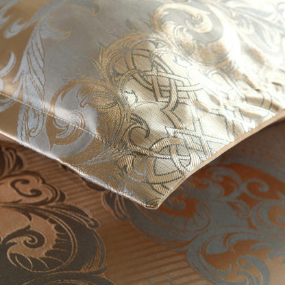 Satin Bettwäsche Set 135x200 cm - Goldfarben, 4-teilig