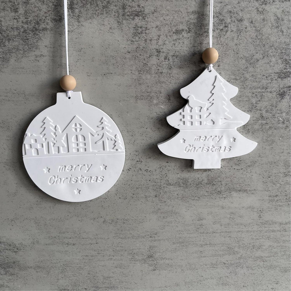 Silikon Gießformen Weihnachten: Tannenbaum, Stern, Herz & Kugeln