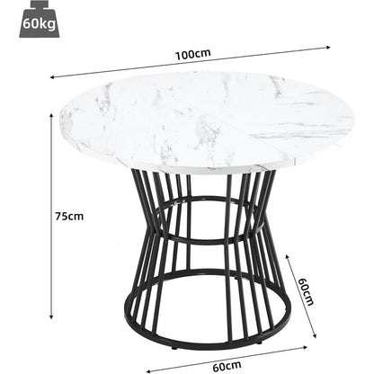 5-teiliges Esstisch Set Schwarz – Modernes Esszimmer für Küche & Wohnzimmer
