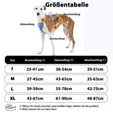 Sicherheitsgeschirr Hund Ausbruchsicher & Reflektierend – Größe M, Meeresblau