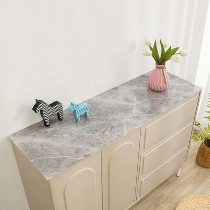 Wasserdichte Tischdecke Grau Marmor 80x180cm PVC Tischfolie