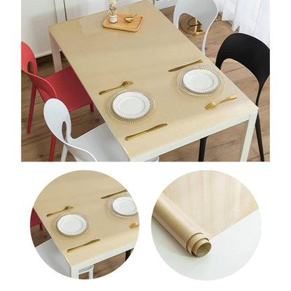 Wasserdichte PVC Tischdecke Gold 90x200cm – Schutzfolie für Tisch
