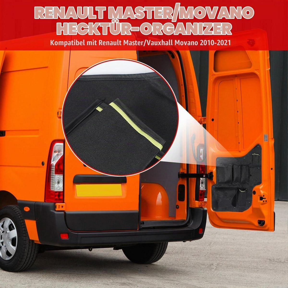 Scheunentor-Organizer für Renault Master/Vauxhall/Movano 2010-2021