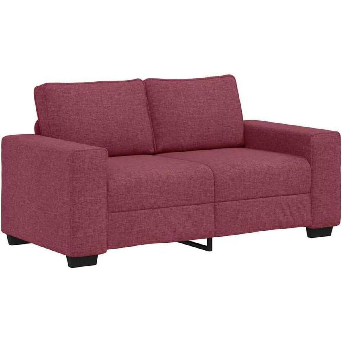 2-Sitzer Schlafsofa Weinrot – Bequemes Bettsofa für Wohnzimmer