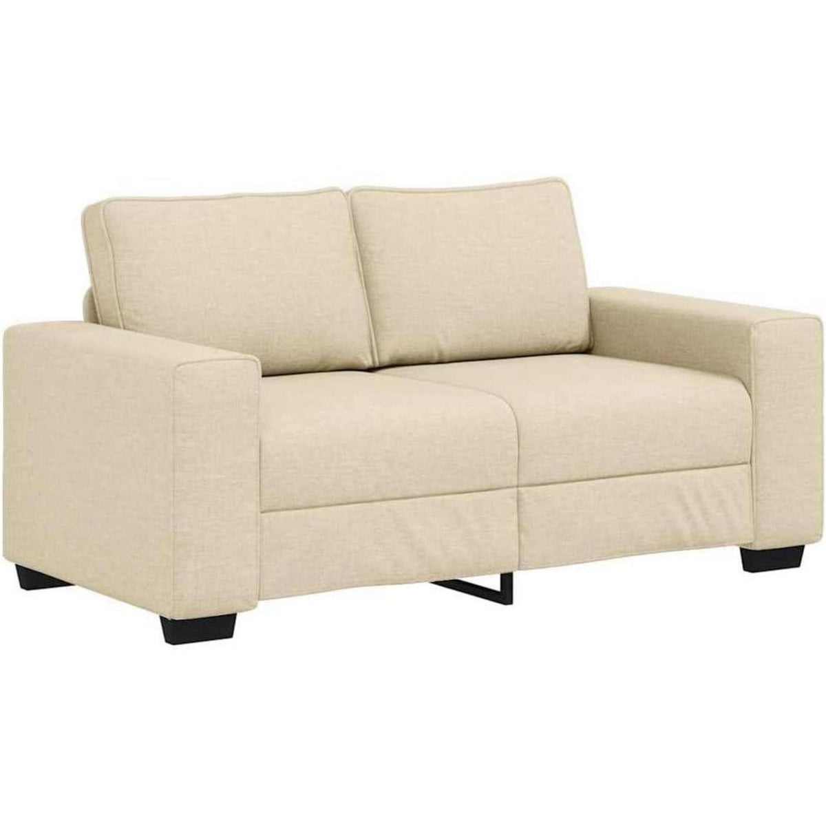 Bequemes 2-Sitzer Sofa im Modern-Stil, Creme