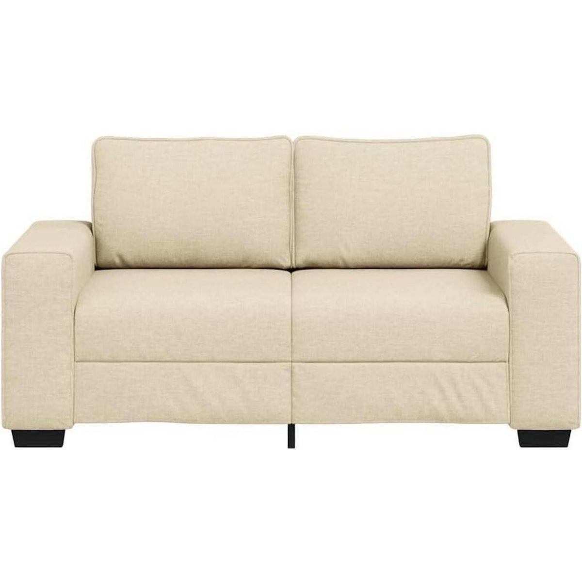Bequemes 2-Sitzer Sofa im Modern-Stil, Creme