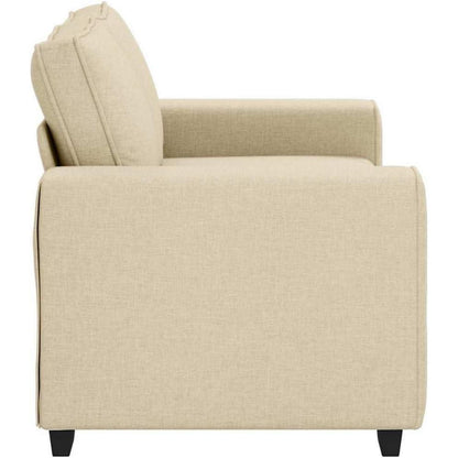 Bequemes 2-Sitzer Sofa im Modern-Stil, Creme