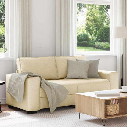 Bequemes 2-Sitzer Sofa im Modern-Stil, Creme 140cm