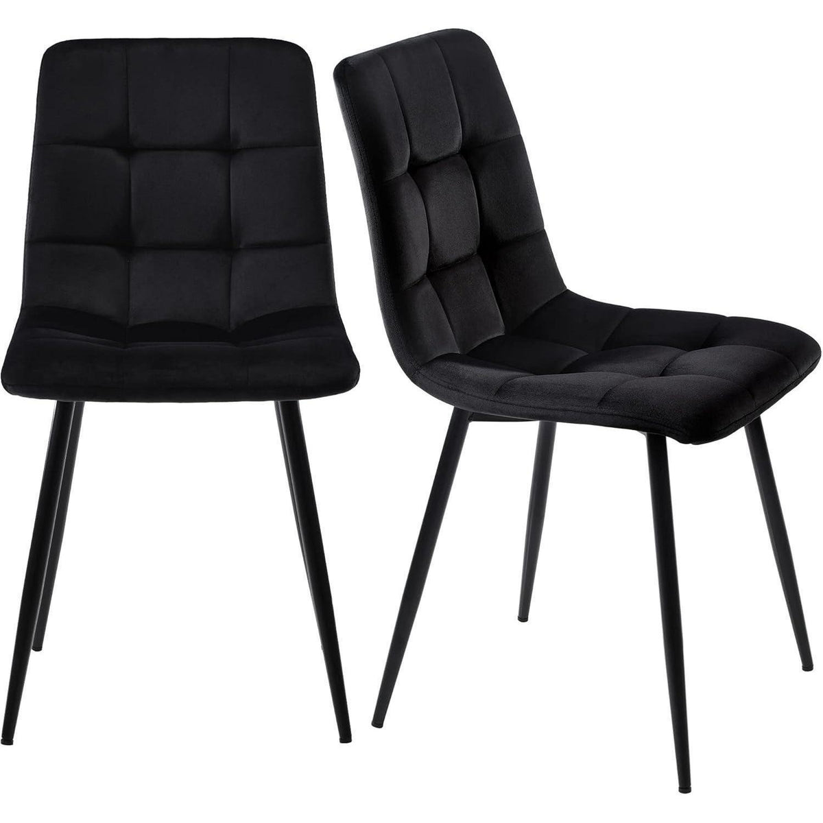 Sechseckiger Esstisch Set Schwarz Gold – 5-teilig, 115x100cm