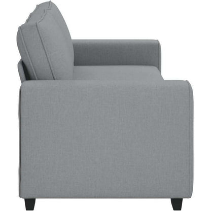 Schlafsessel Bettsofa 3-Sitzer Hellgrau 180 cm