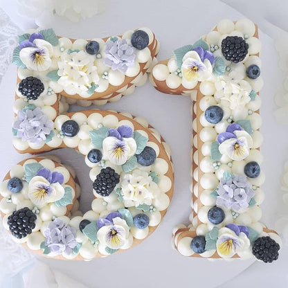 Silikon Zahlen Backform 0-9 für Motivtorten & Kuchen