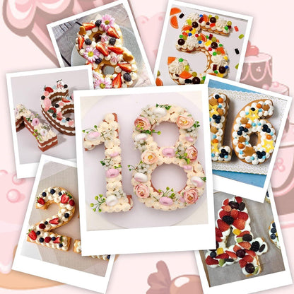 Silikon Zahlen Backform 0-9 für Motivtorten & Kuchen