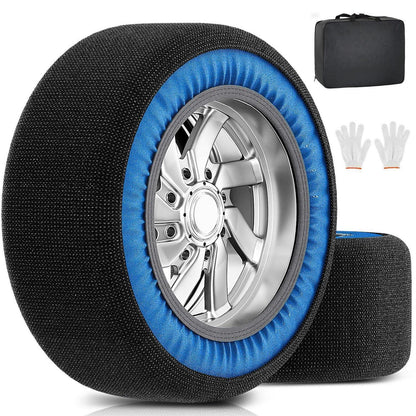 Schneesocken Auto 2pcs – Griffige Textilschneeketten R14-R24