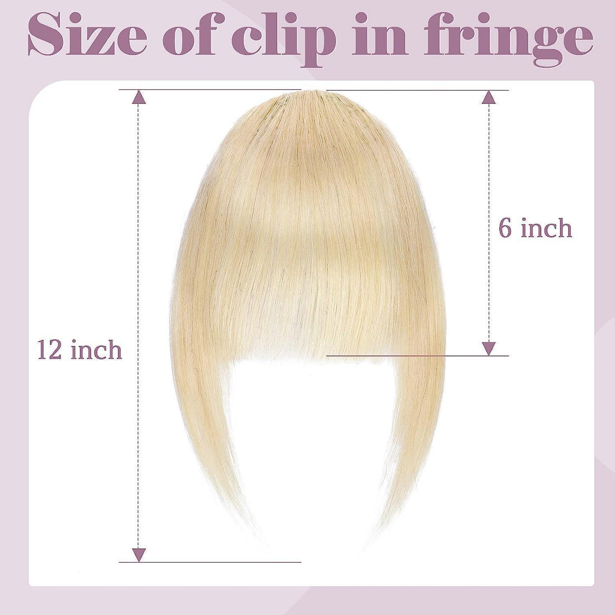 Clip-in Pony Echthaar Remy – Hellblond #613 mit Schläfen