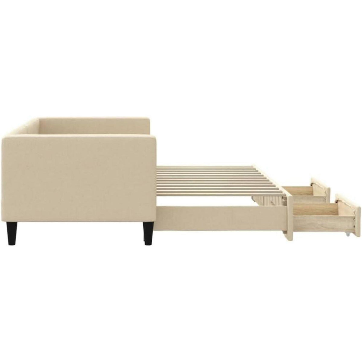 Tagesbett ausziehbar mit Schubladen – 80x200 cm Schlafsofa