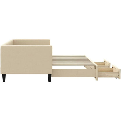 Tagesbett ausziehbar mit Schubladen – 80x200 cm Schlafsofa
