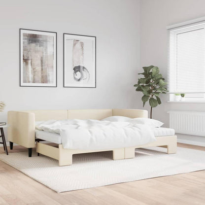 2-Sitzer Schlafsofa mit Bettkasten & Matratze – 90x200 cm