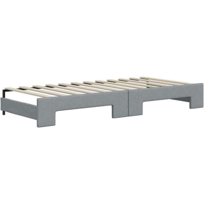 Tagesbett ausziehbar mit Matratze & Bettkasten – Schlafsofa 80x200 cm