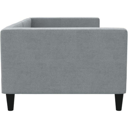 2-in-1 Schlafsofa 90x200 cm – Grau, Stoff, mit Stauraum