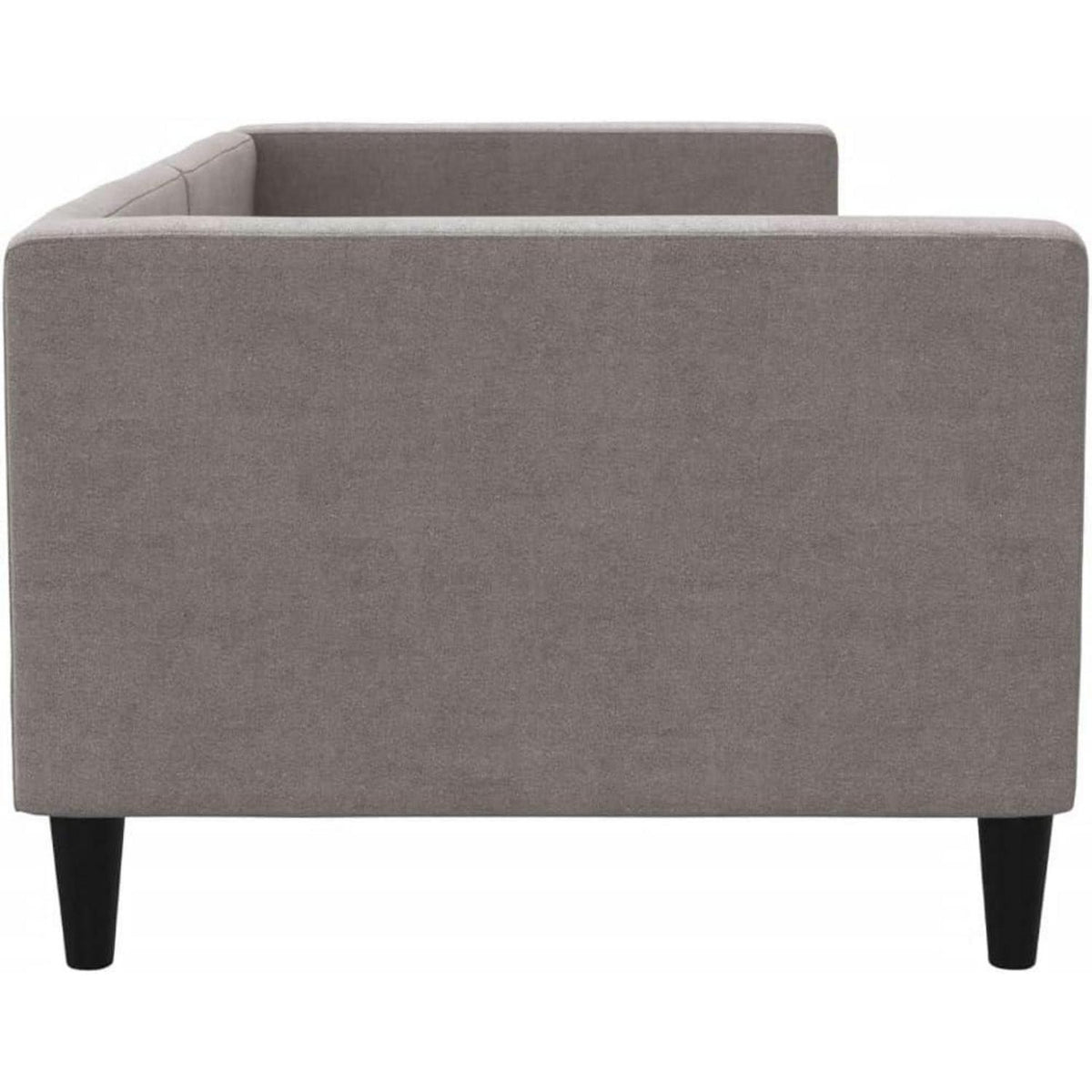 2-Sitzer Schlafsofa mit Stauraum & Bettfunktion, Taupe 80x200 cm