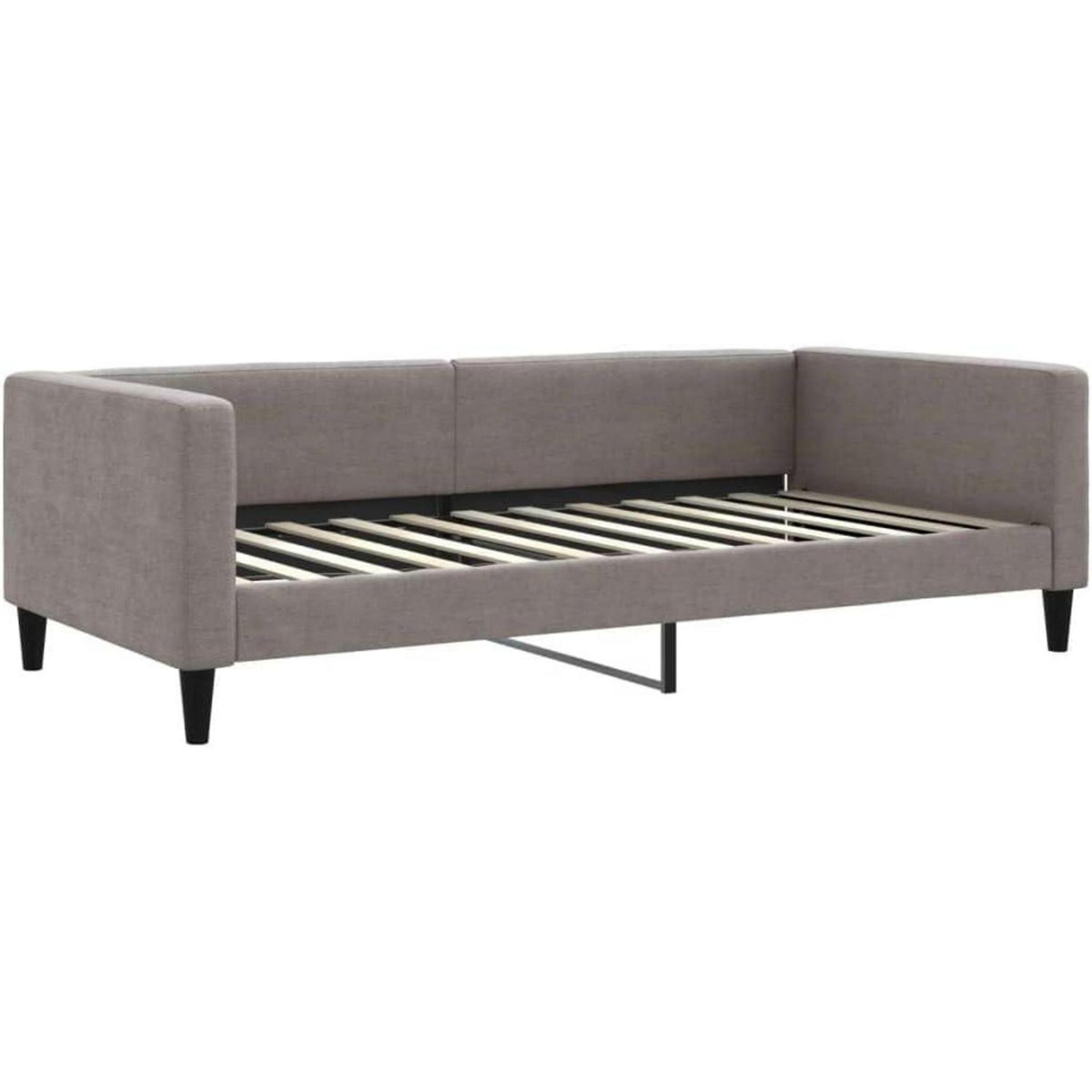 2-Sitzer Schlafsofa mit Stauraum & Bettfunktion, Taupe