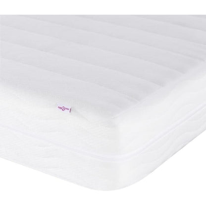 Tagesbett mit Matratze & Stauraum – Schlafsofa 2-Sitzer Creme