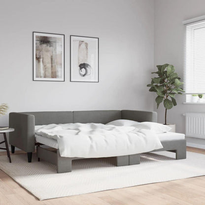 2-Sitzer Schlafsofa mit Bettkasten & Stauraum, 90x200 cm
