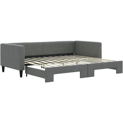 2-Sitzer Schlafsofa mit Bettkasten & Stauraum, 90x200 cm