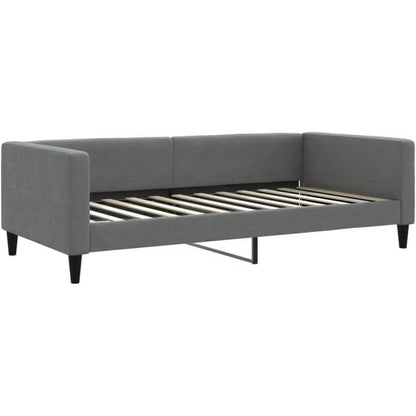 2-Sitzer Schlafsofa Dunkelgrau 100x200 cm mit Stauraum