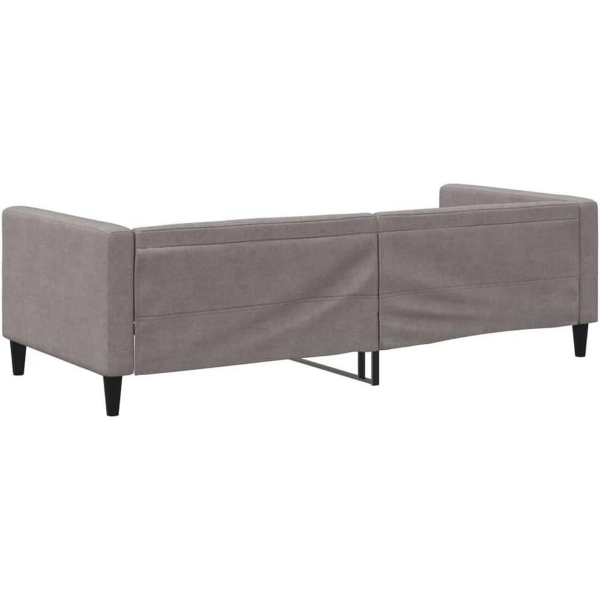 Schlafsofa 2-Sitzer Taupe – Klappsofa mit Stauraum & Bettfunktion