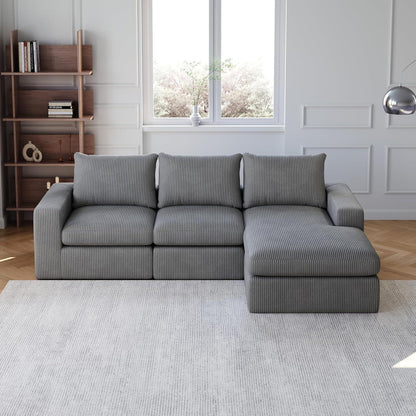 Ecksofa mit Schlaffunktion 250x160 cm – Dunkelgrau
