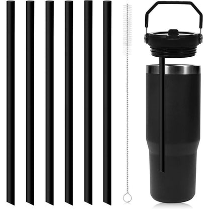 Wiederverwendbarer Strohhalm für Stanley Iceflow 2.0 (Schwarz)