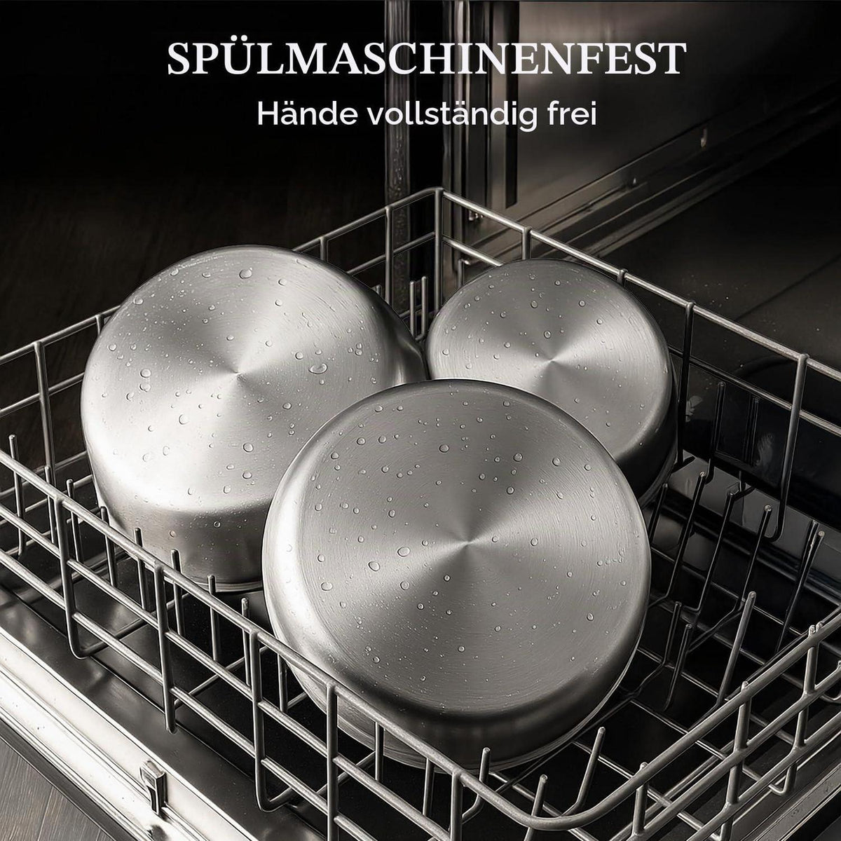 Tri-Ply Edelstahl Topfset 18-teilig mit Antihaftbeschichtung