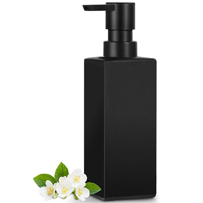 Schwarzer Seifenspender Glas 350ml - Matt & Modern