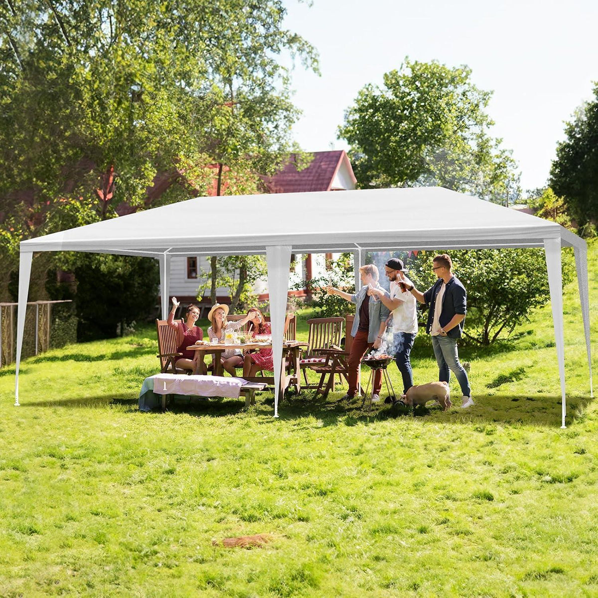 3x3m Pop-up Pavillon mit 4 Wänden – Wasserdicht & Vielseitig