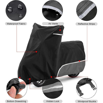 Motorradabdeckung wasserdicht & winterfest für Piaggio MP3 250-530