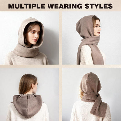 Winter Mützenschal Set Braun – Warm & Vielseitig
