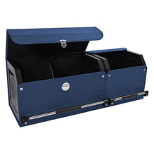 Auto Kofferraum Organizer mit Deckel – Blau, XXL & Flexibel