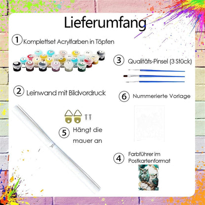 Malen nach Zahlen Eule – Paint by Numbers für Erwachsene