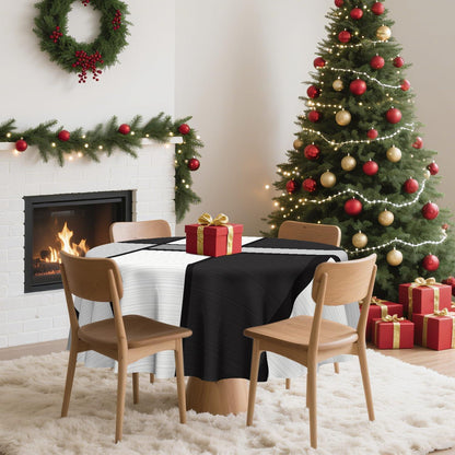 Runde Weihnachtliche Tischdecke 152cm – Wasserfest & Dekorativ