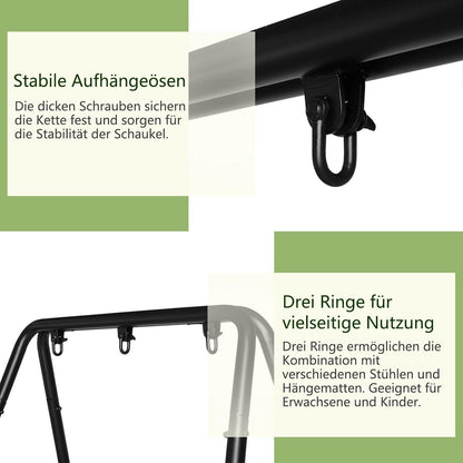 Hängesesselgestell Doppelquerträger – Stabil & Robust für Innen & Aussen